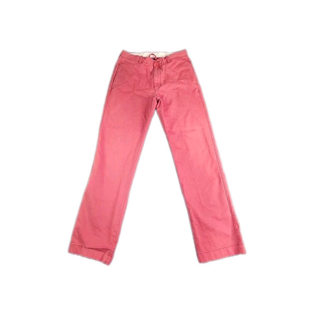 J.Crew Classic Fit Chino Pants Mens Sz 32x32 Pink Tapered Casual Preppy C21-113